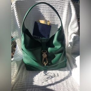 Dooney & Bourke, Pebble Grain, Logo Lock Shoulder Bag